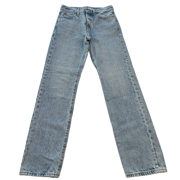 Levi's Denim - Levi’s Wedgie Straight High Rise Button Fly Denim Blue Jeans Women’s Size 23